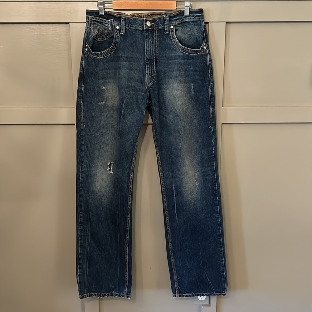 Levi's Vintage 511 Jeans Straight Leg Distressed Size 36 x 34